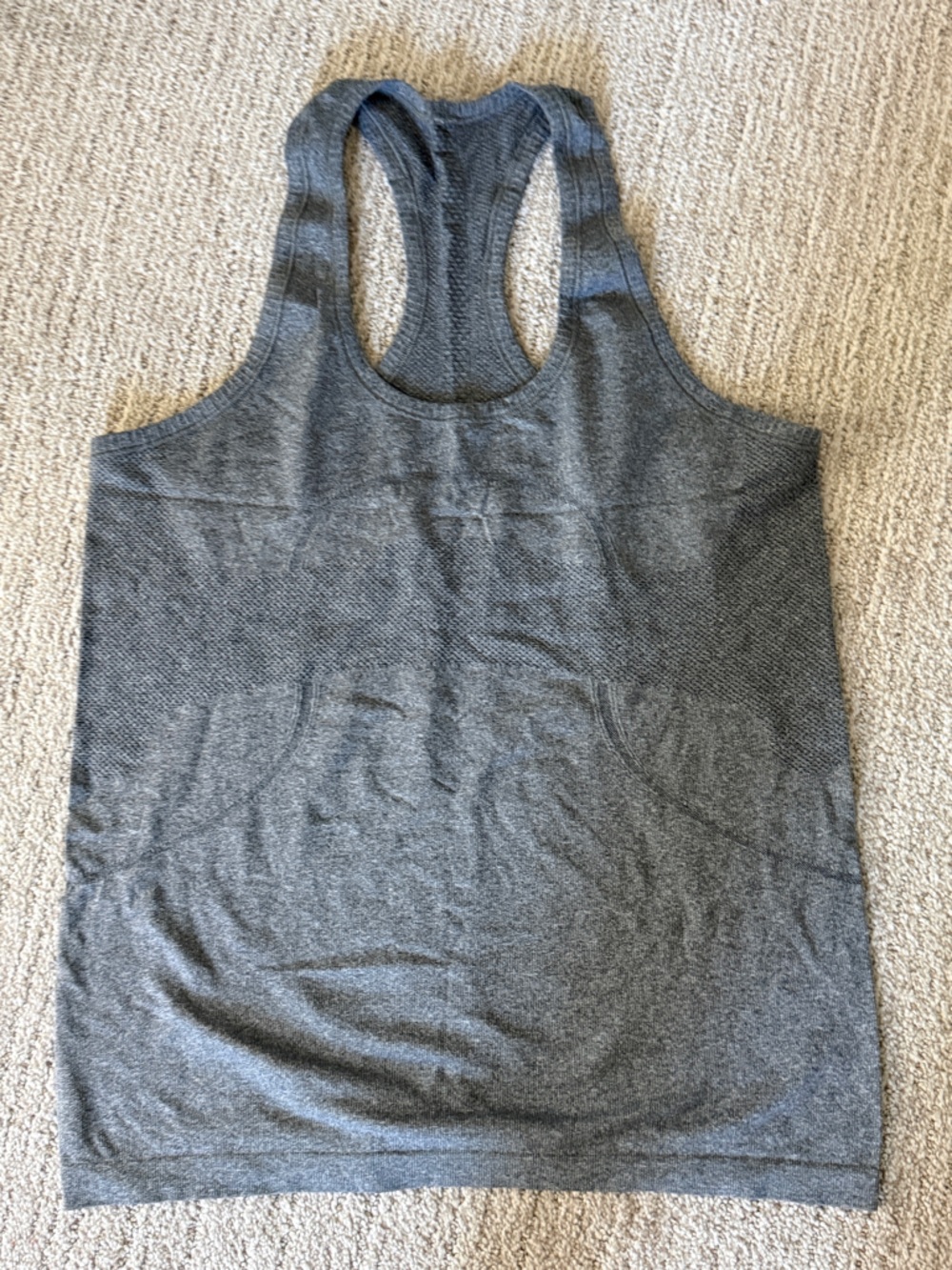 Lululemon Women’s Gray Racerback Knit Tank Top size 10